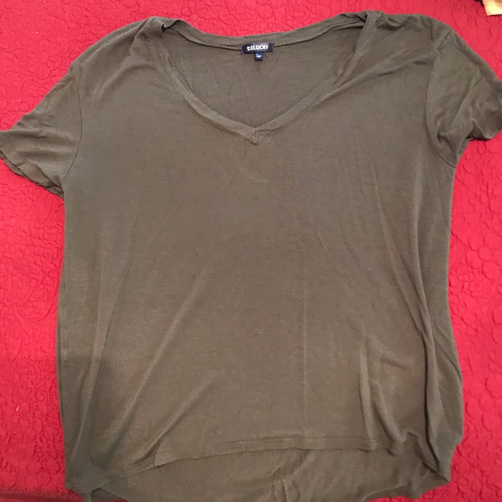 Green vneck